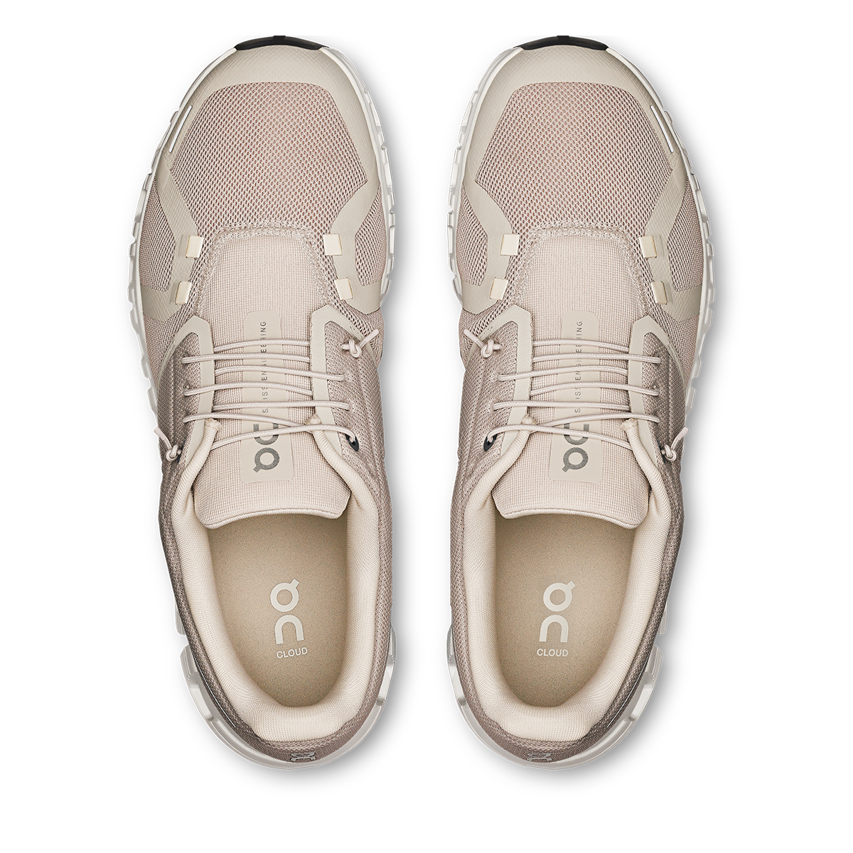 Tenis On Cloud 6 Hombre - Perla / Blanco - vista 3
