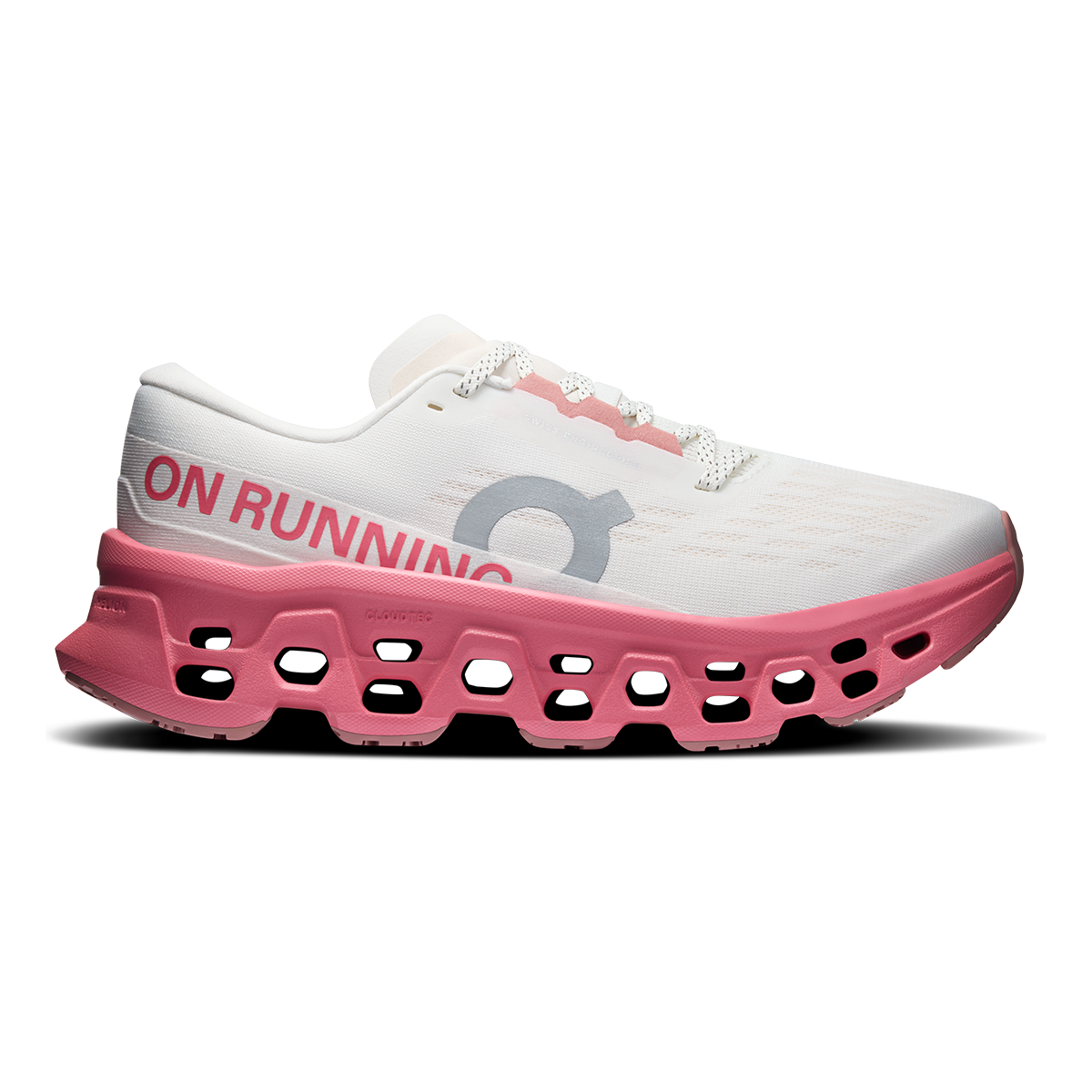 Tenis On Cloudmonster 3 Mujer - Marfil / Rosa camelia - vista 1