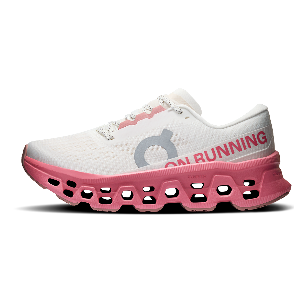 Tenis On Cloudmonster 3 Mujer - Marfil / Rosa camelia - vista 2