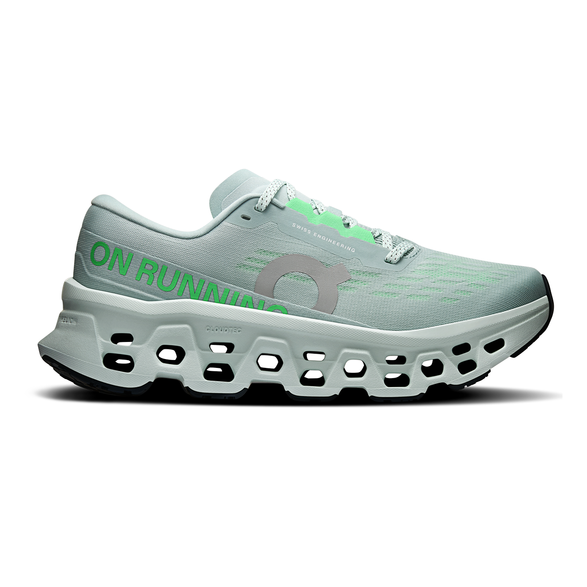 Tenis On Cloudmonster 3 Mujer - Azul arroyo / Blanco nieve - vista 1