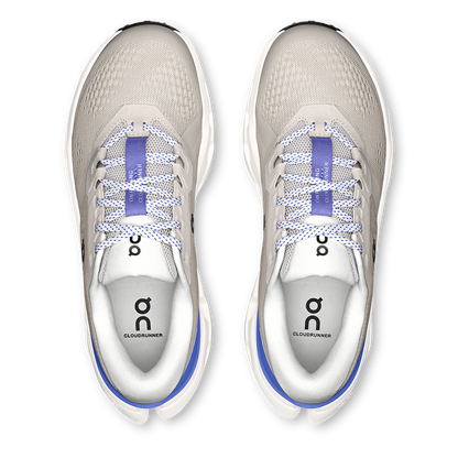 Tenis On Cloudrunner 3 Mujer - Perla / Azul marino - vista 3