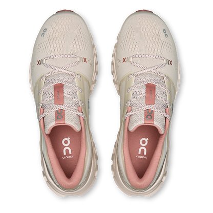 Tenis On Cloud X 5 Mujer - Perla / Beige ostra - vista 3