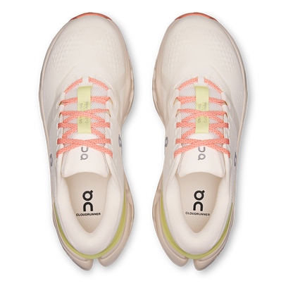 Tenis On Cloudrunner 3 Mujer - Marfil / Verde rocío - vista 3