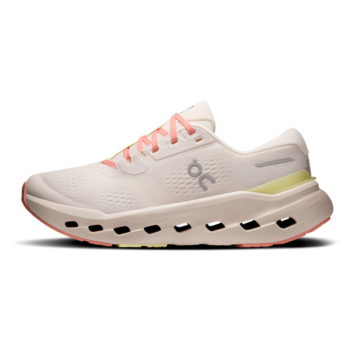 Tenis On Cloudrunner 3 Mujer - Marfil / Verde rocío - vista 2