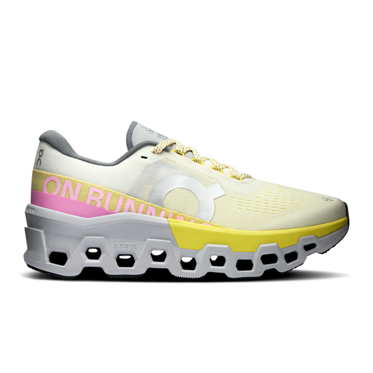 Tenis On Cloudmonster 2 - Marfil / Verde lima - Mujer - vista 1